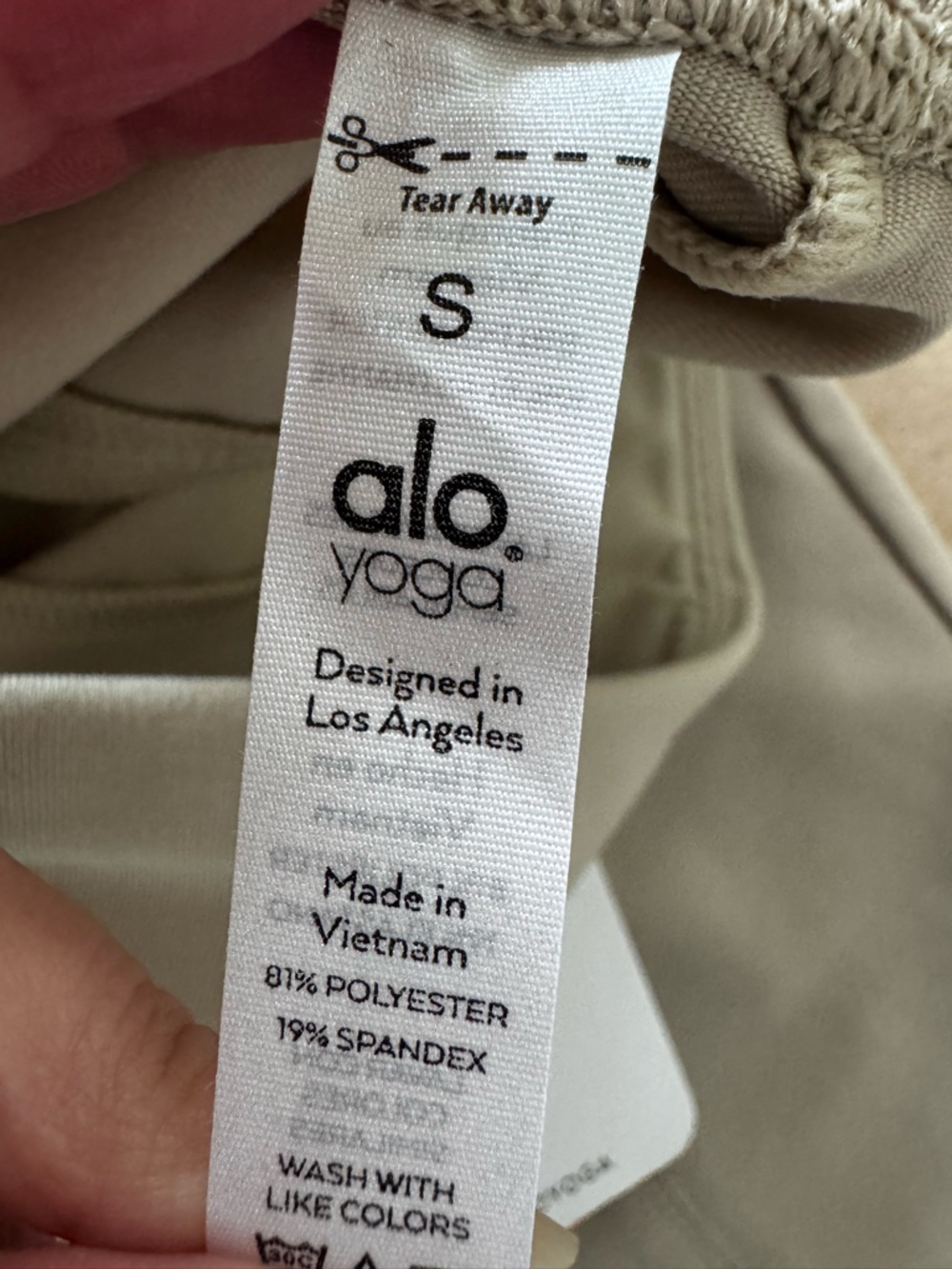 NWT Alo airbrush high-waist flutter legging California Dune S - Picture 11 of 12
